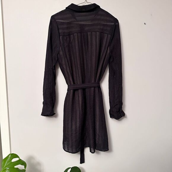 Doe & Rae Navy Shirt Dress  L - Picture 6 of 13